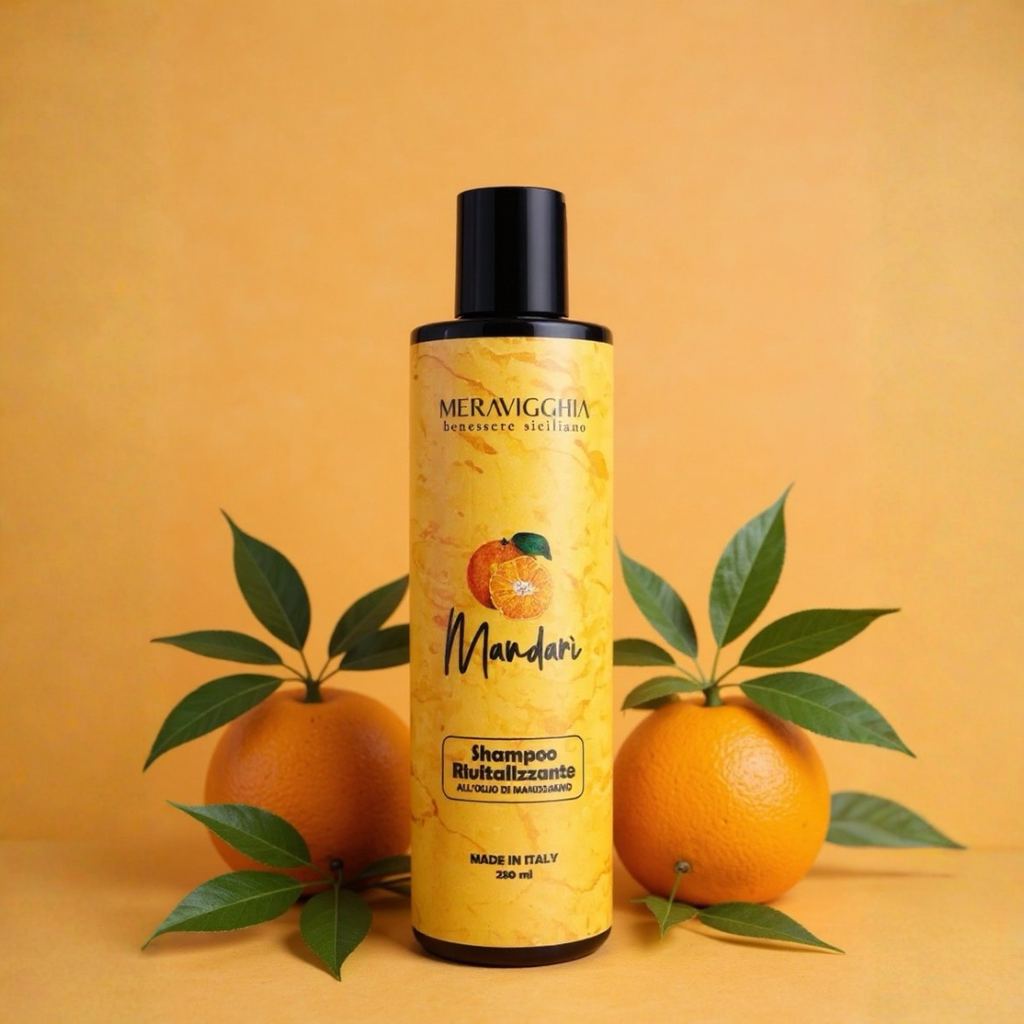 Shampoo Capelli Ricci Anti-Crespo al Mandarino